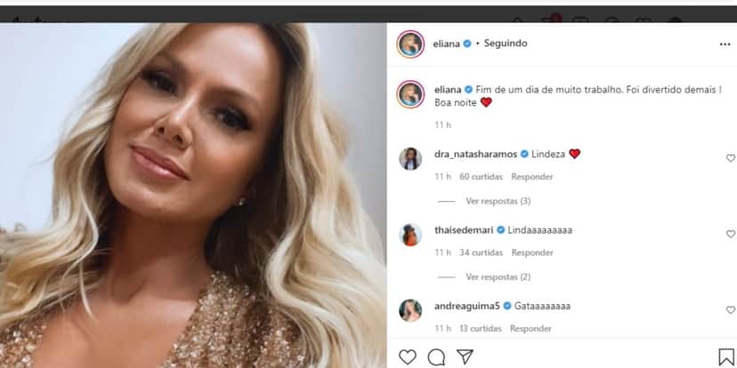 Eliana, após ser anunciada aos domingos da Globo, expõe fim no SBT e confirma: "Muito trabalho" Eliana, após ser anunciada aos domingos da Globo, expõe fim no SBT e confirma: "Muito trabalho"