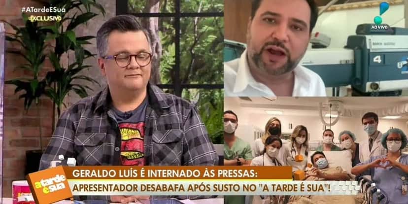 "Uma dor", Geraldo Luís vai à TV após procedimento no coração e expõe o que ouviu de médicos: "Daqui um mês" "Uma dor", Geraldo Luís vai à TV após procedimento no coração e expõe o que ouviu de médicos: "Daqui um mês"