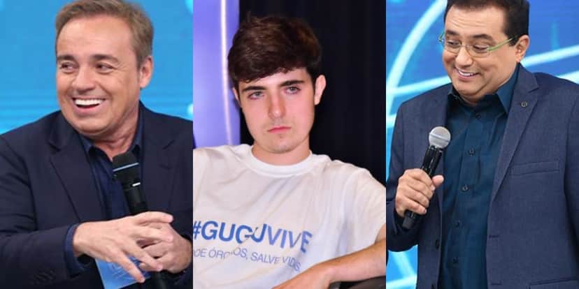 João Augusto, filho de Gugu, revelou que mora com namorada a Geraldo Luís (Foto: Reprodução/Record/AgNews) João Augusto, filho de Gugu, revelou que mora com namorada a Geraldo Luís (Foto: Reprodução/Record/AgNews)