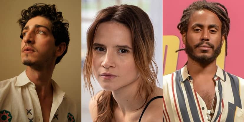 Johnny Massaro, Bianca Comparato e Ícaro Silva são LGBTQIA+ (Foto: Divulgação - TV Globo) Johnny Massaro, Bianca Comparato e Ícaro Silva são LGBTQIA+ (Foto: Divulgação - TV Globo)