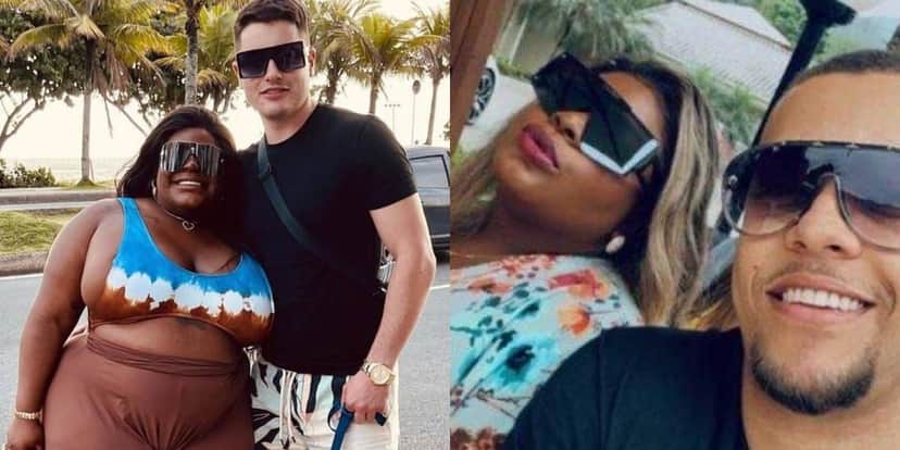 Jojo Todynho ao lado do atual marido, Lucas Souza, e do ex, Márcio Felipe, respectivamente - Foto: Reprodução Jojo Todynho ao lado do atual marido, Lucas Souza, e do ex, Márcio Felipe, respectivamente - Foto: Reprodução