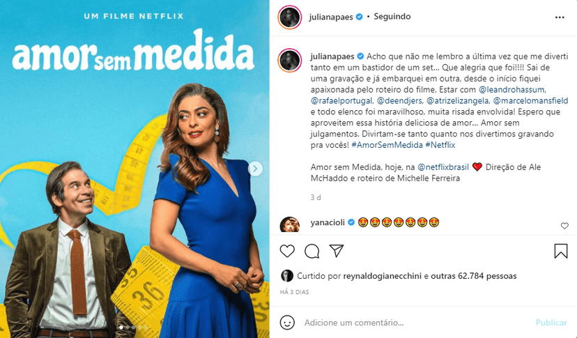 Juliana Paes em filme na Netflix (Foto: Reprodução) Juliana Paes em filme na Netflix (Foto: Reprodução)