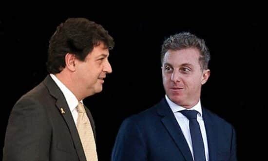 Luciano Huck ao lado de Luiz Henrique Mandetta (Foto: Reprodução) Luciano Huck ao lado de Luiz Henrique Mandetta (Foto: Reprodução)