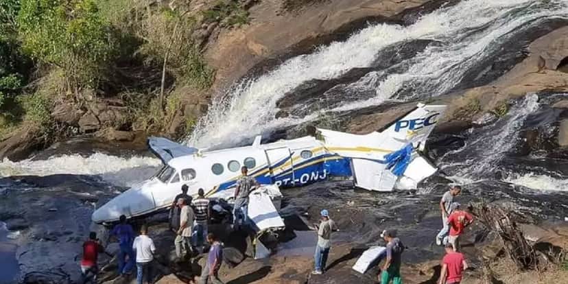Avião em que Marília Mendonça estava (Foto: Reprodução/Redes Sociais) Avião em que Marília Mendonça estava (Foto: Reprodução/Redes Sociais)