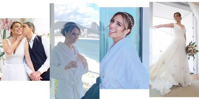 Natasha Dantas compartilhou imagens inéditas do casamento com William Bonner (Foto: Reprodução/Instagram) Natasha Dantas compartilhou imagens inéditas do casamento com William Bonner (Foto: Reprodução/Instagram)
