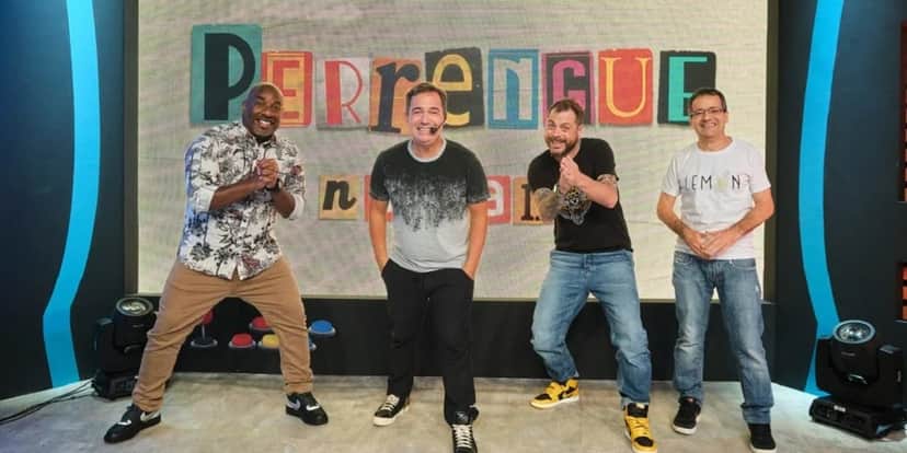 Elenco do Perrengue na Band, que apresentava o Encrenca na RedeTV!, programa sofrerá mudanças (Foto: Reprodução) Elenco do Perrengue na Band, que apresentava o Encrenca na RedeTV!, programa sofrerá mudanças (Foto: Reprodução)