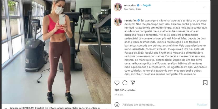 "Estava desmotivada", Renata Fan expõe fim, anuncia nova fase e faz duro desabafo em textão: "Assustada" "Estava desmotivada", Renata Fan expõe fim, anuncia nova fase e faz duro desabafo em textão: "Assustada"