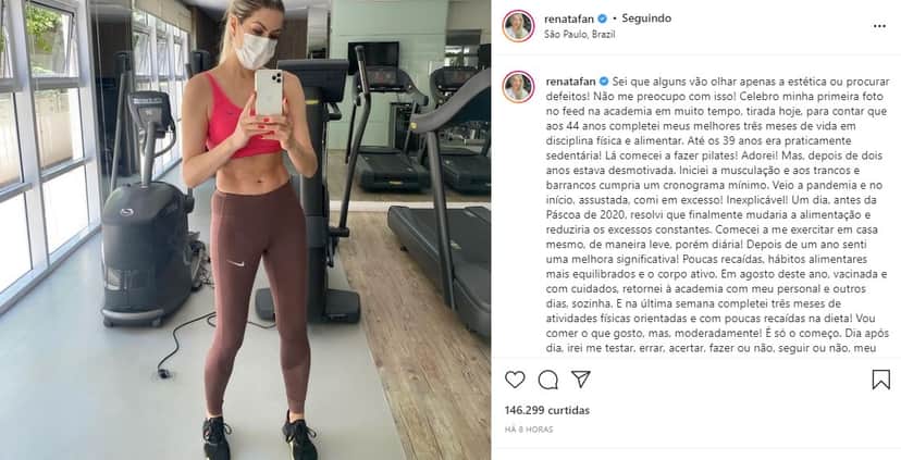 Renata Fan decidiu fazer desabafo sobre sua rotina (Foto: Reprodução) Renata Fan decidiu fazer desabafo sobre sua rotina (Foto: Reprodução)