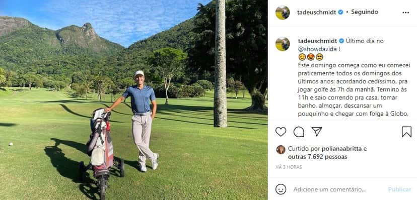 Tadeu Schmidt dará adeus ao Fantástico (Foto: Reprodução) Tadeu Schmidt dará adeus ao Fantástico (Foto: Reprodução)