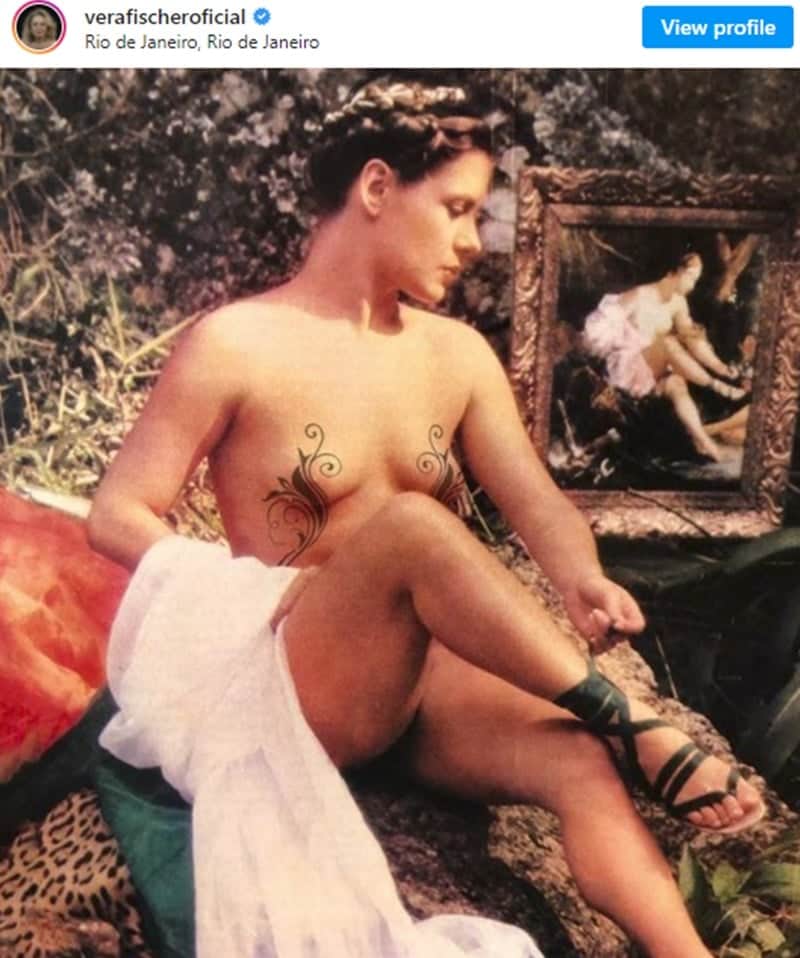 Vera Fischer em ensaio da Playboy em 1982 (Foto: Reprodução/ Instagram) Vera Fischer em ensaio da Playboy em 1982 (Foto: Reprodução/ Instagram)