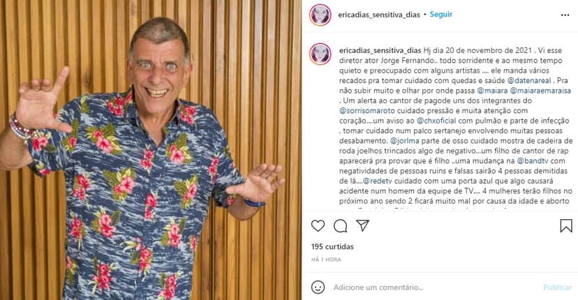 Vidente deu aviso para os famosos (Foto: Reprodução/ Instagram) Vidente deu aviso para os famosos (Foto: Reprodução/ Instagram)