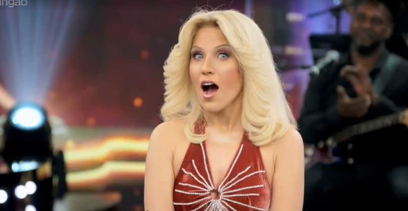 A surpreendente caracterização de Wanessa em Agnetha Fältskog (Foto: Reprodução/ TV Globo) A surpreendente caracterização de Wanessa em Agnetha Fältskog (Foto: Reprodução/ TV Globo)