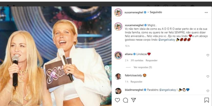 "Cheia de sensualidade", Huck vê Bonner falar de Angélica, expõe âncora e anuncia novo ciclo: "Nossos caminhos" "Cheia de sensualidade", Huck vê Bonner falar de Angélica, expõe âncora e anuncia novo ciclo: "Nossos caminhos"