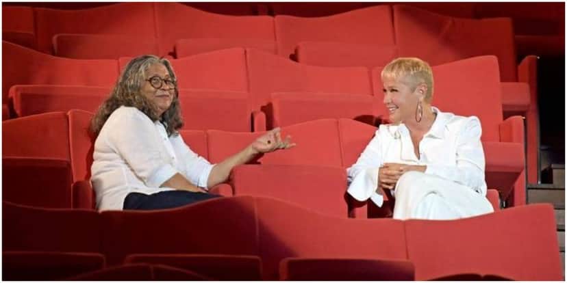 Xuxa e Marlene Mattos se encontraram pela primeira vez (Foto: Reprodução) Xuxa e Marlene Mattos se encontraram pela primeira vez (Foto: Reprodução)