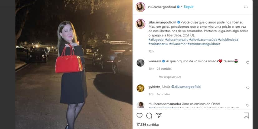 "Amarrados", Zilu, após se unir a Zezé novamente, entrega textão sobre sentimentos: "O amor vira uma prisão" "Amarrados", Zilu, após se unir a Zezé novamente, entrega textão sobre sentimentos: "O amor vira uma prisão"