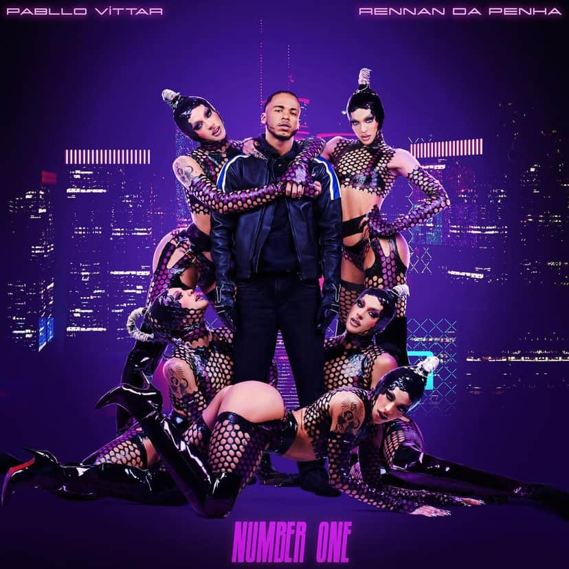 Capa do single de "Number One", de Pabllo Vittar com Rennan da Penha (Foto: Divulgação) Capa do single de "Number One", de Pabllo Vittar com Rennan da Penha (Foto: Divulgação)