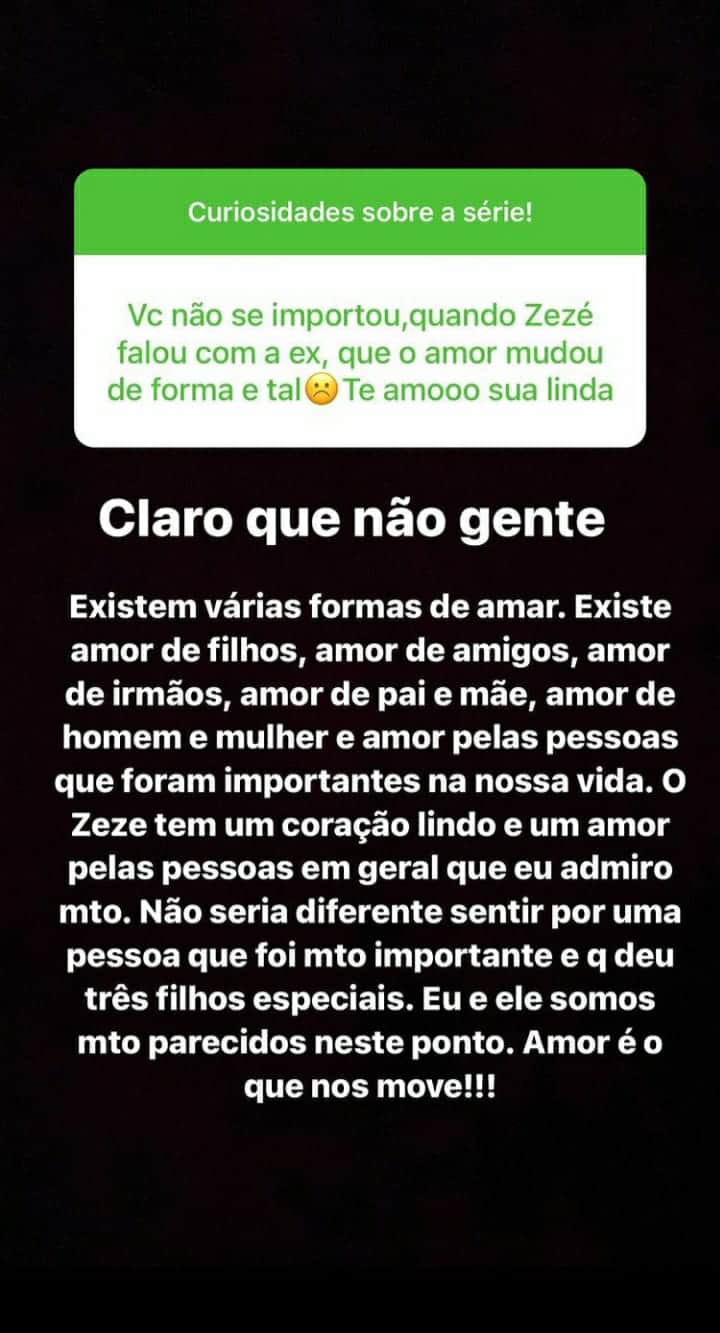 Storie de Graciele (Foto: Reprodução/ Instagram) Storie de Graciele (Foto: Reprodução/ Instagram)