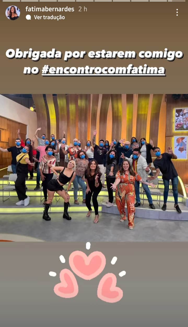 Publicação de Fátima Bernardes nos Stories (Foto: Reprodução/ Instagram) Publicação de Fátima Bernardes nos Stories (Foto: Reprodução/ Instagram)