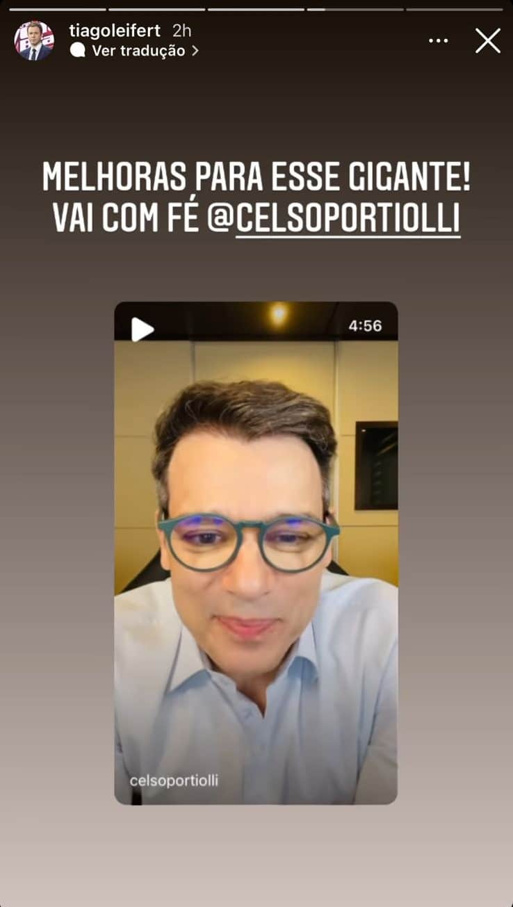 Publicação de Tiago Leifert (Imagem: Reprodução) Publicação de Tiago Leifert (Imagem: Reprodução)