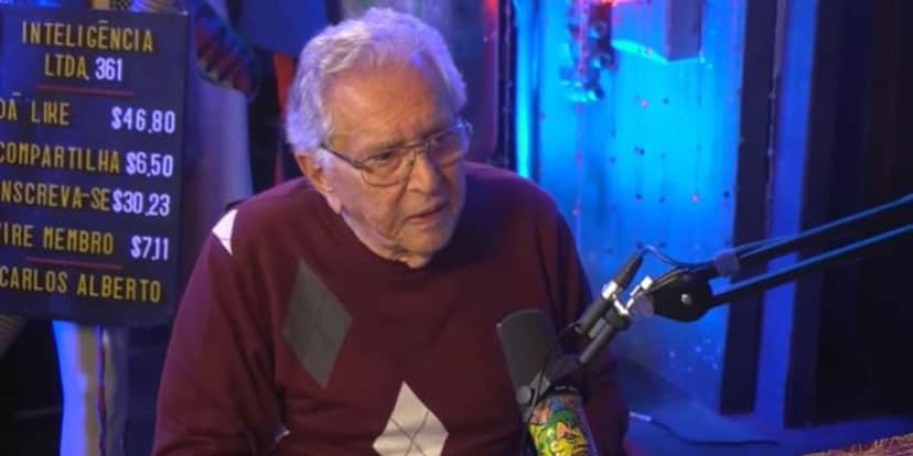 Carlos Alberto de Nóbrega no podcast Inteligência Ltda. (Foto: Reprodução/YouTube) Carlos Alberto de Nóbrega no podcast Inteligência Ltda. (Foto: Reprodução/YouTube)