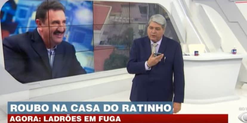 Datena ligou para Ratinho ao vivo (Foto: Reprodução/Band) Datena ligou para Ratinho ao vivo (Foto: Reprodução/Band)