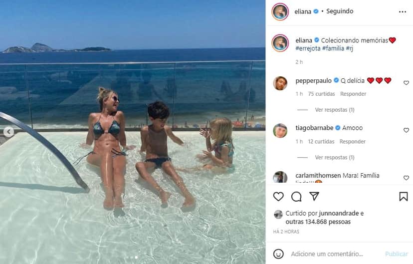 Eliana decidiu ostentar o corpão (Foto: Reprodução/ Instagram) Eliana decidiu ostentar o corpão (Foto: Reprodução/ Instagram)