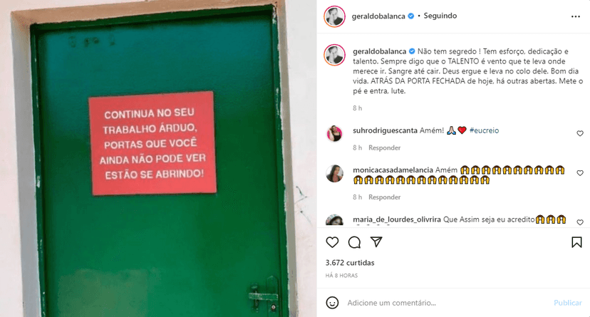 Geraldo Luís fala sobre trabalho após áudio ser vazado na Record (Foto: Reprodução) Geraldo Luís fala sobre trabalho após áudio ser vazado na Record (Foto: Reprodução)