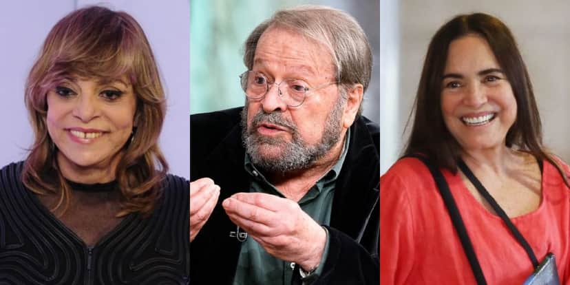 Glória Perez, Carlos Vereza e Regina Duarte já se tornaram alvos de José de Abreu (Foto: Reprodução/TV Globo/Divulgação) Glória Perez, Carlos Vereza e Regina Duarte já se tornaram alvos de José de Abreu (Foto: Reprodução/TV Globo/Divulgação)