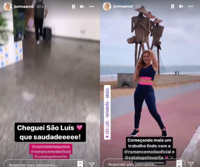 Joelma está em São Luís, Maranhão (Foto: Reprodução/Instagram) Joelma está em São Luís, Maranhão (Foto: Reprodução/Instagram)
