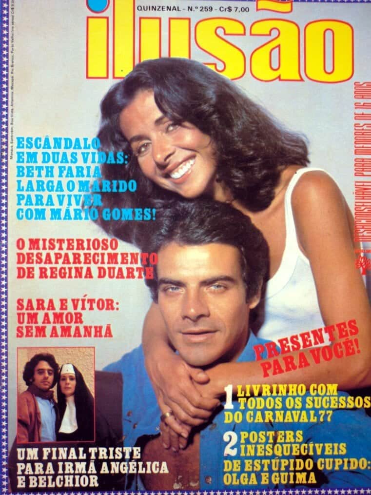 Betty Faria e Mário Gomes em escândalo da novela "Duas Vidas", da Globo (Foto: Reprodução) Betty Faria e Mário Gomes em escândalo da novela "Duas Vidas", da Globo (Foto: Reprodução)