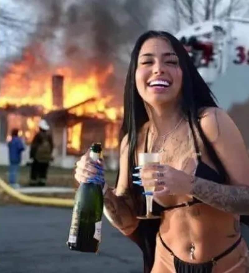 MC Mirella comemora em montagem, reproduzindo meme famoso, a eliminação do ex-marido (Foto: Reprodução/ Instagram) MC Mirella comemora em montagem, reproduzindo meme famoso, a eliminação do ex-marido (Foto: Reprodução/ Instagram)