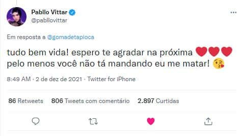 Pabllo Vittar desabafou nas redes sociais (Foto: Reprodução/Twitter) Pabllo Vittar desabafou nas redes sociais (Foto: Reprodução/Twitter)