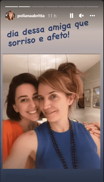 Poliana Abritta e amiga (Foto: Reprodução) Poliana Abritta e amiga (Foto: Reprodução)