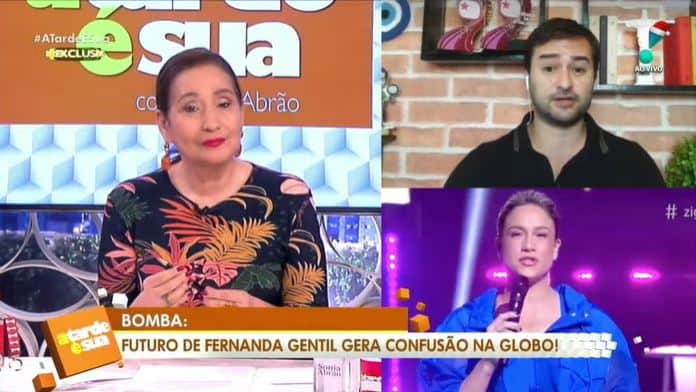 Alessandro Lo-Bianco deu notícia sobre a situação de Fernanda Gentil na Globo (Foto: Reprodução/RedeTV!) Alessandro Lo-Bianco deu notícia sobre a situação de Fernanda Gentil na Globo (Foto: Reprodução/RedeTV!)