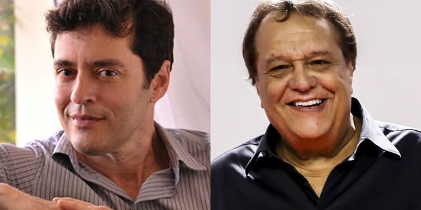 Tiago Santiago fez denúncia contra Dennis Carvalho (Foto: Reprodução/Record/TV Globo) Tiago Santiago fez denúncia contra Dennis Carvalho (Foto: Reprodução/Record/TV Globo)
