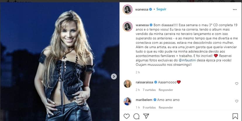 Wanessa expõe desfecho de carreira após brigar com Zezé por Zilu: "Devido aos acontecimentos familiares" Wanessa expõe desfecho de carreira após brigar com Zezé por Zilu: "Devido aos acontecimentos familiares"