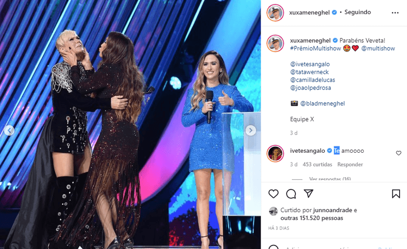 Xuxa e Ivete Sangalo (Foto: Reprodução) Xuxa e Ivete Sangalo (Foto: Reprodução)