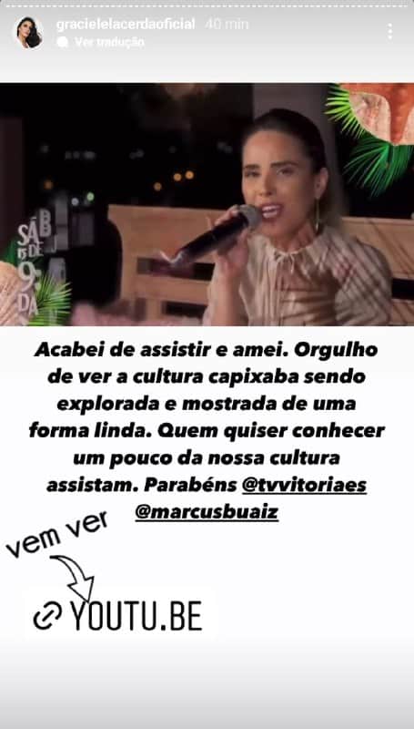 Graciele Lacerda ignorou a aparição de Wanessa no vídeo (Foto: Reprodução) Graciele Lacerda ignorou a aparição de Wanessa no vídeo (Foto: Reprodução)