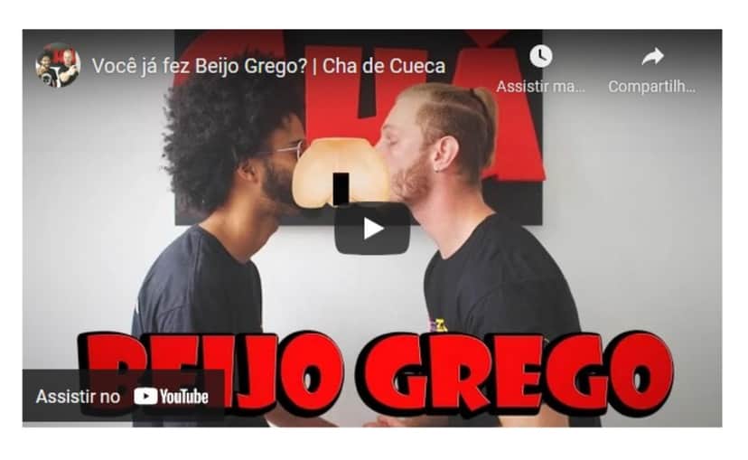 Vídeo sobre beijo grego é um dos mais assistidos do canal de Luciano (Foto: Reprodução / Internet) Vídeo sobre beijo grego é um dos mais assistidos do canal de Luciano (Foto: Reprodução / Internet)