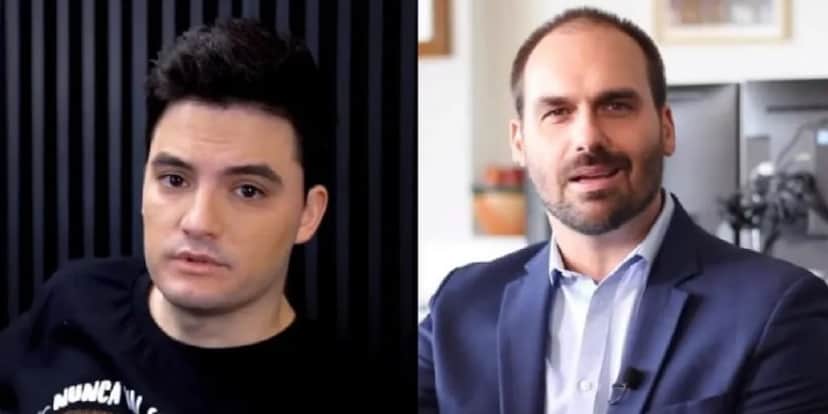 Felipe Neto não ficou calado diante de deboche de Eduardo Bolsonaro (Imagem: Montagem) Felipe Neto não ficou calado diante de deboche de Eduardo Bolsonaro (Imagem: Montagem)