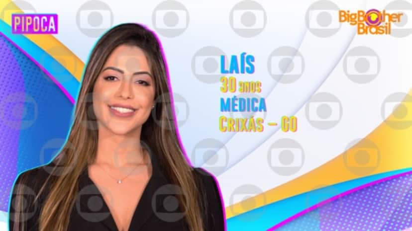 Laís foi a primeira confirmada do grupo Pipoca do BBB 22 da Globo (Foto: Reprodução / Internet) Laís foi a primeira confirmada do grupo Pipoca do BBB 22 da Globo (Foto: Reprodução / Internet)