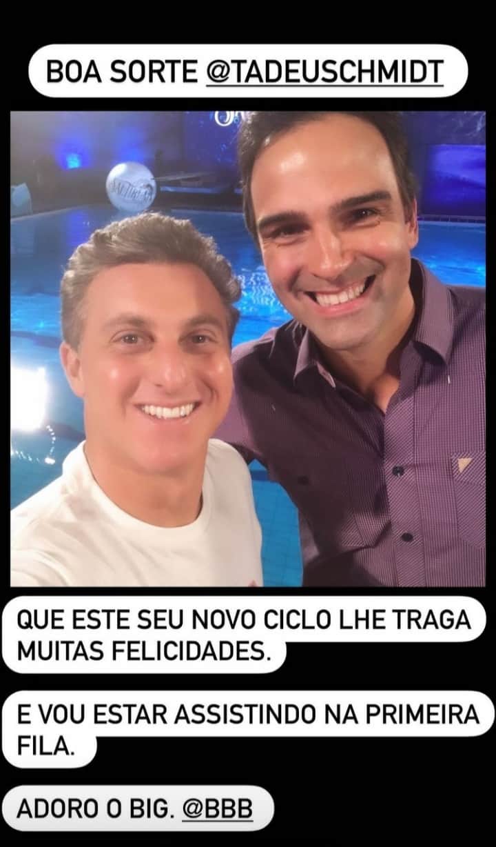 Publicação de Luciano Huck (Foto: Reprodução/ Instagram) Publicação de Luciano Huck (Foto: Reprodução/ Instagram)