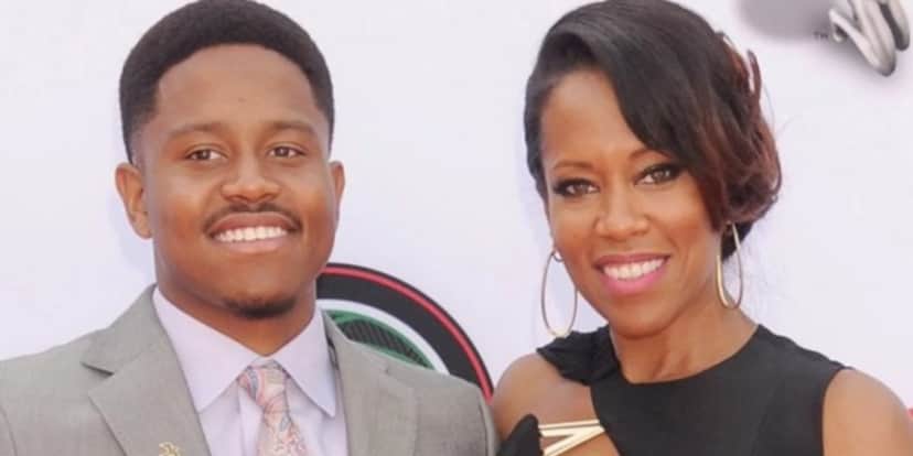 Regina King ao lado do seu filho (Foto: Reprodução) Regina King ao lado do seu filho (Foto: Reprodução)
