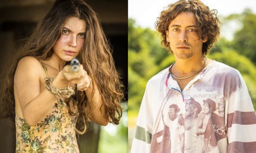 Alanis Guillen e Jesuíta Barbosa caracterizados para "Pantanal" (Foto: Divulgação/TV Globo) Alanis Guillen e Jesuíta Barbosa caracterizados para "Pantanal" (Foto: Divulgação/TV Globo)