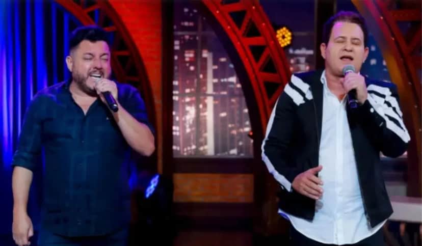 Bruno e Marrone no "The Noite" (Foto: Divulgação/SBT/Gabriel Cardoso) Bruno e Marrone no "The Noite" (Foto: Divulgação/SBT/Gabriel Cardoso)