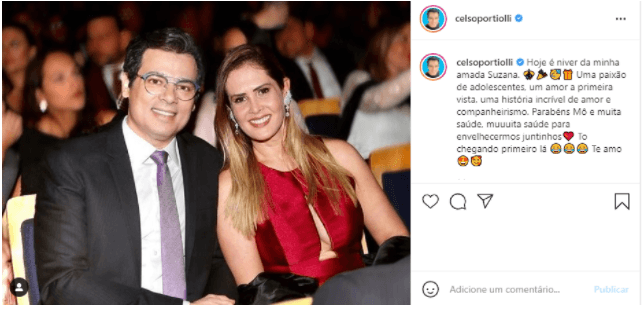 Celso Portiolli e Suzana Marchi são casados há quase 30 anos (Foto: Reprodução/Instagram) Celso Portiolli e Suzana Marchi são casados há quase 30 anos (Foto: Reprodução/Instagram)