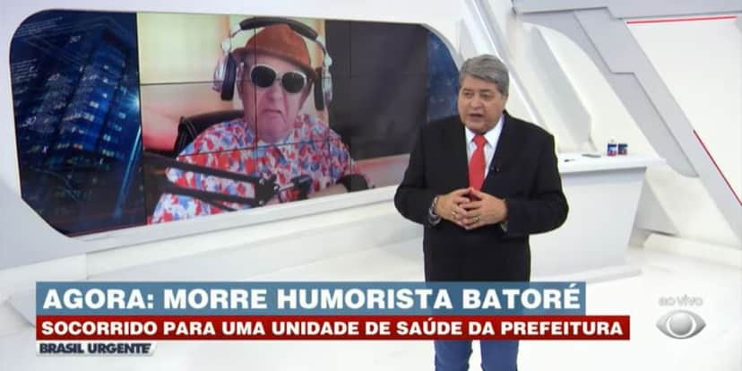 Datena deu detalhes da morte de Batoré (Foto: Reprodução/Band)