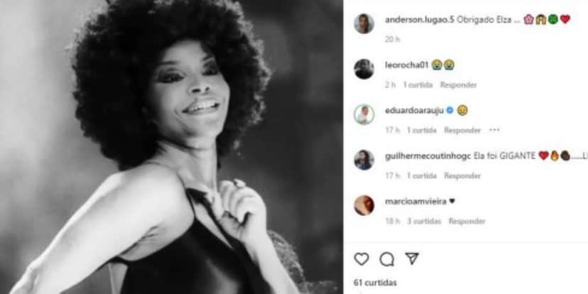 Ex de Elza Soares homenageia cantora após morte - Foto: Reprodução Ex de Elza Soares homenageia cantora após morte - Foto: Reprodução