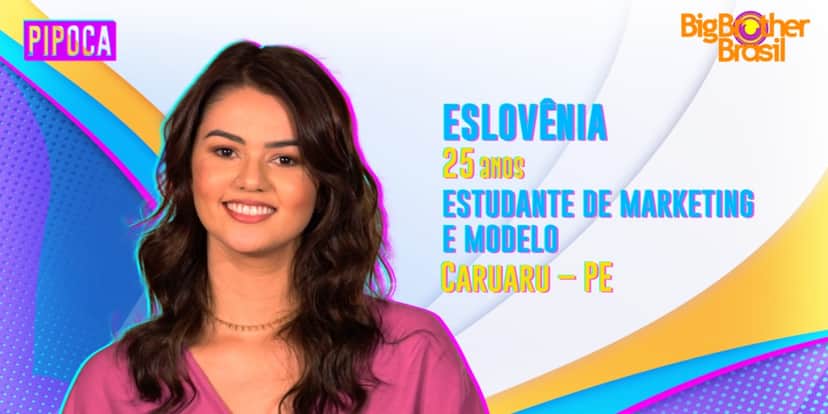 Eslovênia faz parte da pipoca do "BBB22" (Foto: Divulgação/TV Globo) Eslovênia faz parte da pipoca do "BBB22" (Foto: Divulgação/TV Globo)