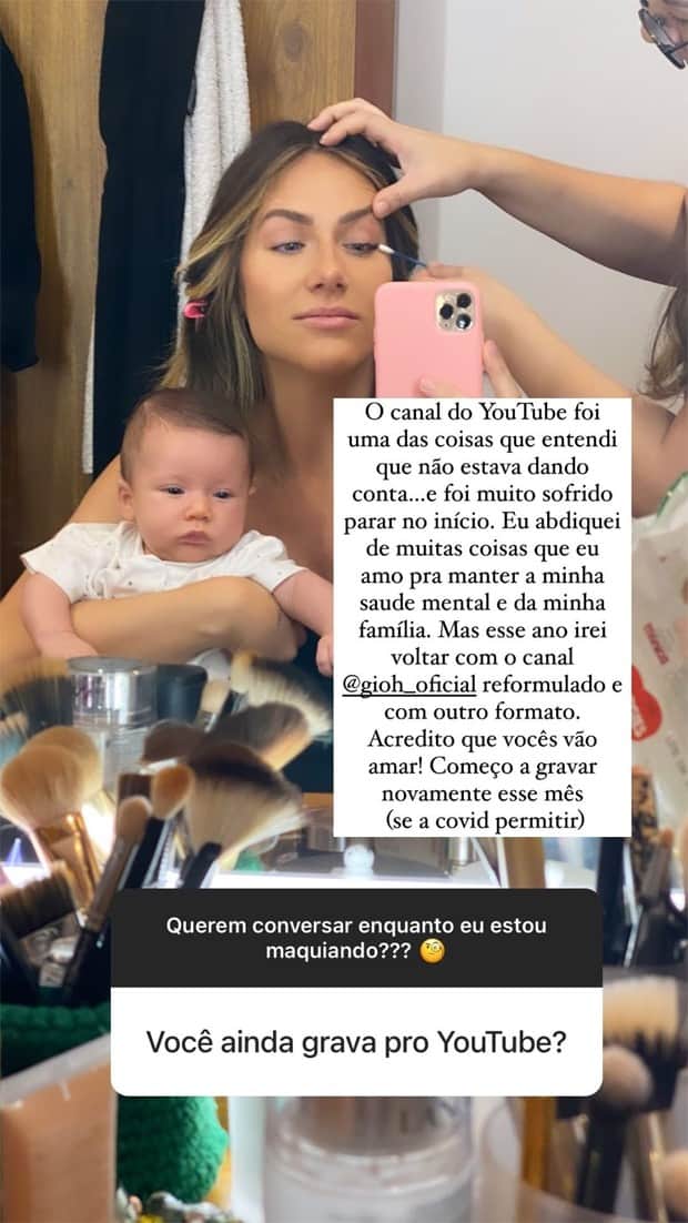 Giovanna Ewbank decidiu contar sobre doença e anunciou novidade (Foto: Reprodução/ Instagram) Giovanna Ewbank decidiu contar sobre doença e anunciou novidade (Foto: Reprodução/ Instagram)